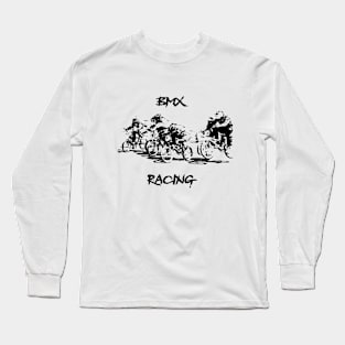 bmx race racing racer Long Sleeve T-Shirt